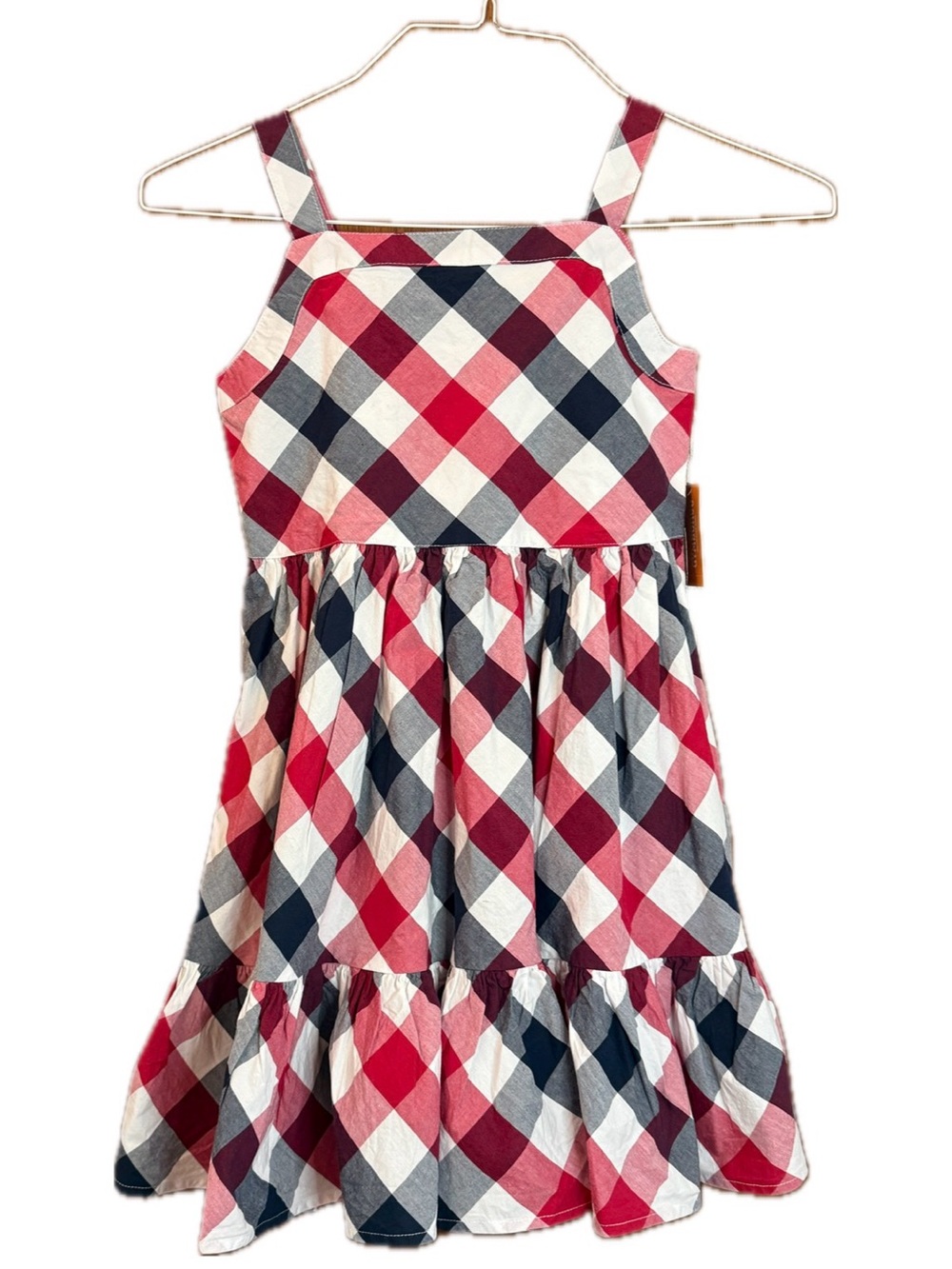 Gymboree NWT "American Cutie" Plaid Tiered Dress - Size 8